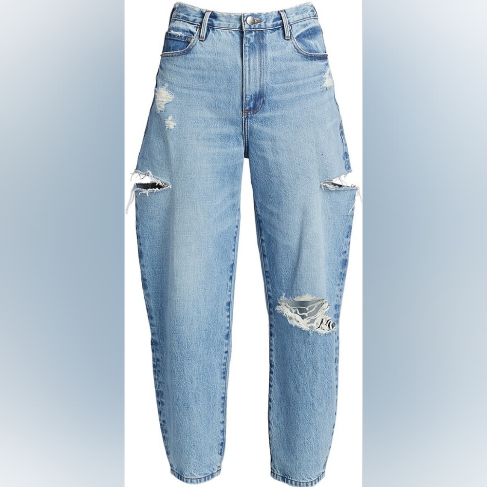 Frame Ultra high rise barrel jeans
